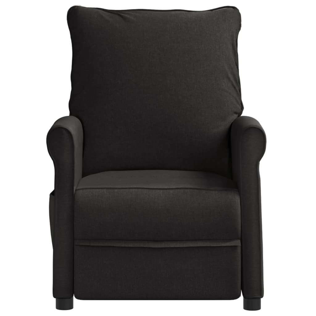 

vidaXL Fauteuil verstelbaar stof zwart