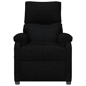 Polohovací křeslo černé textil - obrázek 3