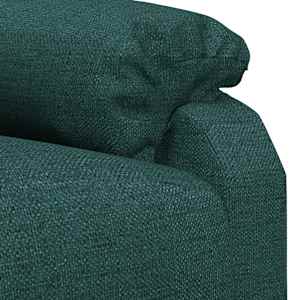 Polohovací křeslo tmavě zelené textil - obrázek 7