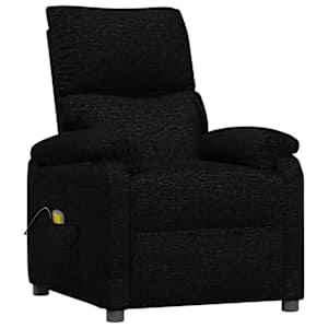 Masážní křeslo černé textil - obrázek 2
