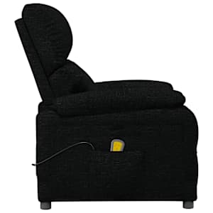 Masážní křeslo černé textil - obrázek 4