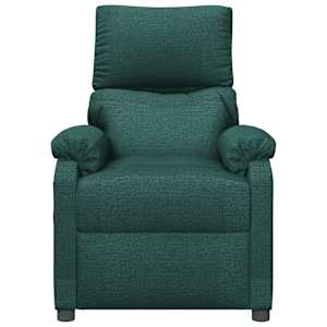Masážní křeslo tmavě zelené textil - obrázek 3
