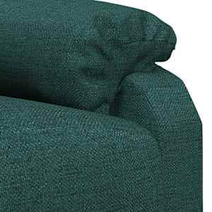 Masážní křeslo tmavě zelené textil - obrázek 8