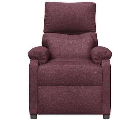 vidaXL Masažinis krėslas, violetinės spalvos, audinys