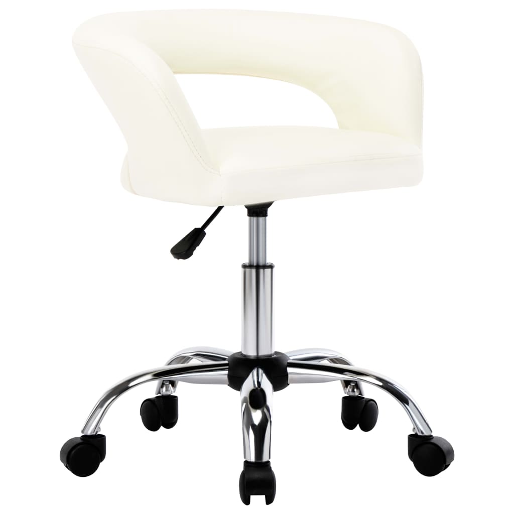 

vidaXL Eetkamerstoelen 6 st kunstleer wit