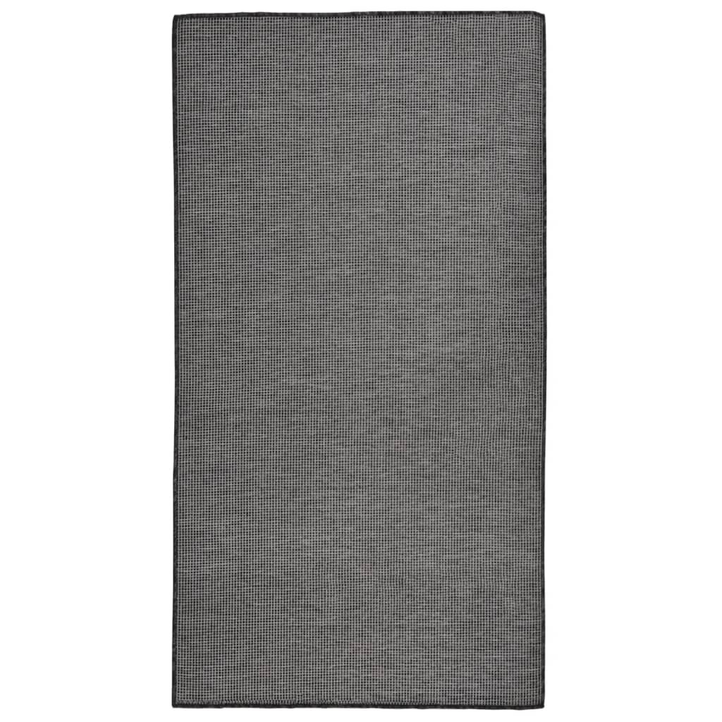 Petrashop  Venkovní hladce tkaný koberec 80 x 150 cm šedý