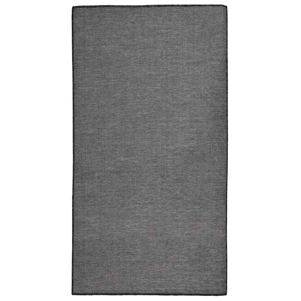 vidaXL Ulkomatto flatweave 80x150 cm harmaa