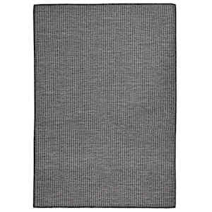 Zunanja preproga ploščato tkanje 160x230 cm siva