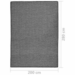 Venkovní hladce tkaný koberec 200x280 cm šedá - obrázek 6