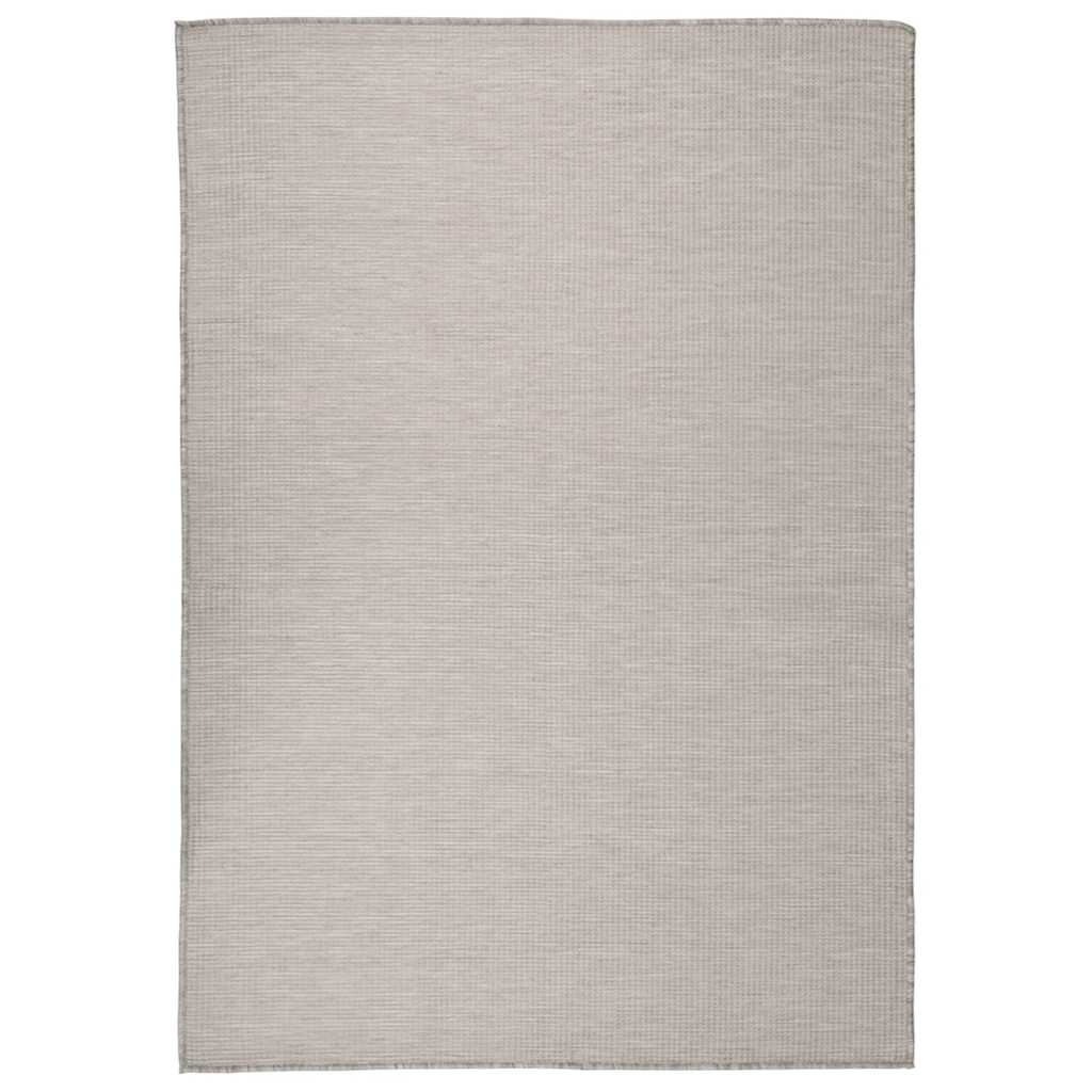 vidaXL Ulkomatto Flatweave 160x230 cm vaaleanharmaa