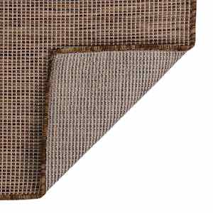 vidaXL Buitenkleed platgeweven 160x230 cm bruin