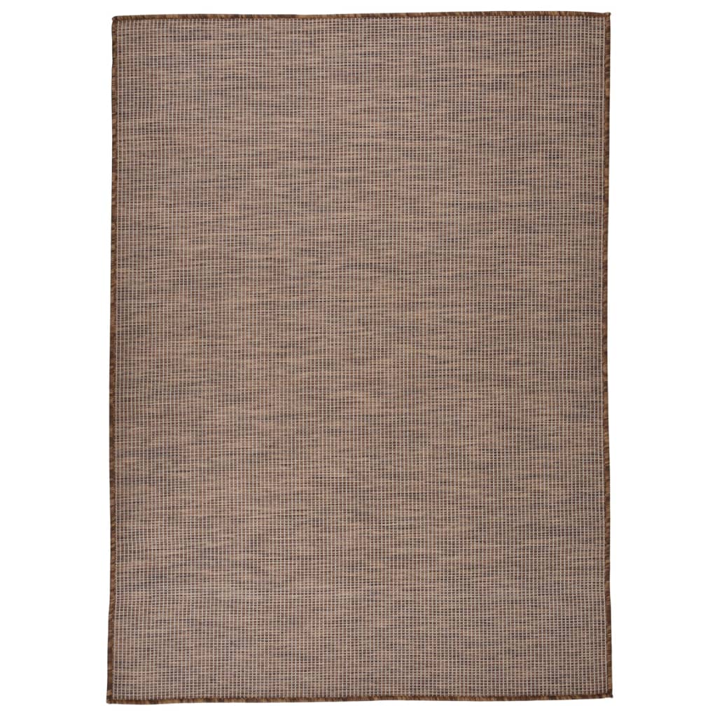 vidaXL Ulkomatto Flatweave 200x280 cm ruskea