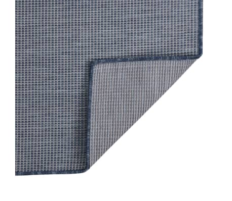 vidaXL Outdoor-Teppich Flachgewebe 160x230 cm Blau