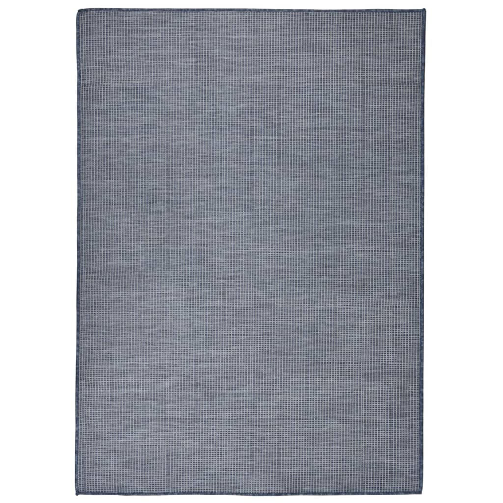 Outdoor-Teppich Flachgewebe 200x280 cm Blau