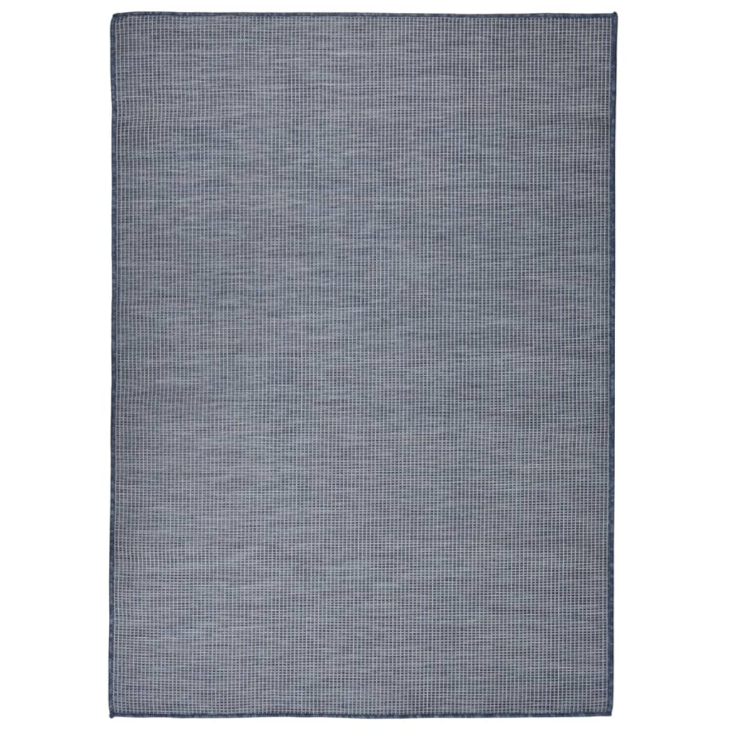 vidaXL Ulkomatto Flatweave 200x280 cm sininen
