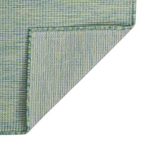 vidaXL Buitenkleed platgeweven 120x170 cm turquoise