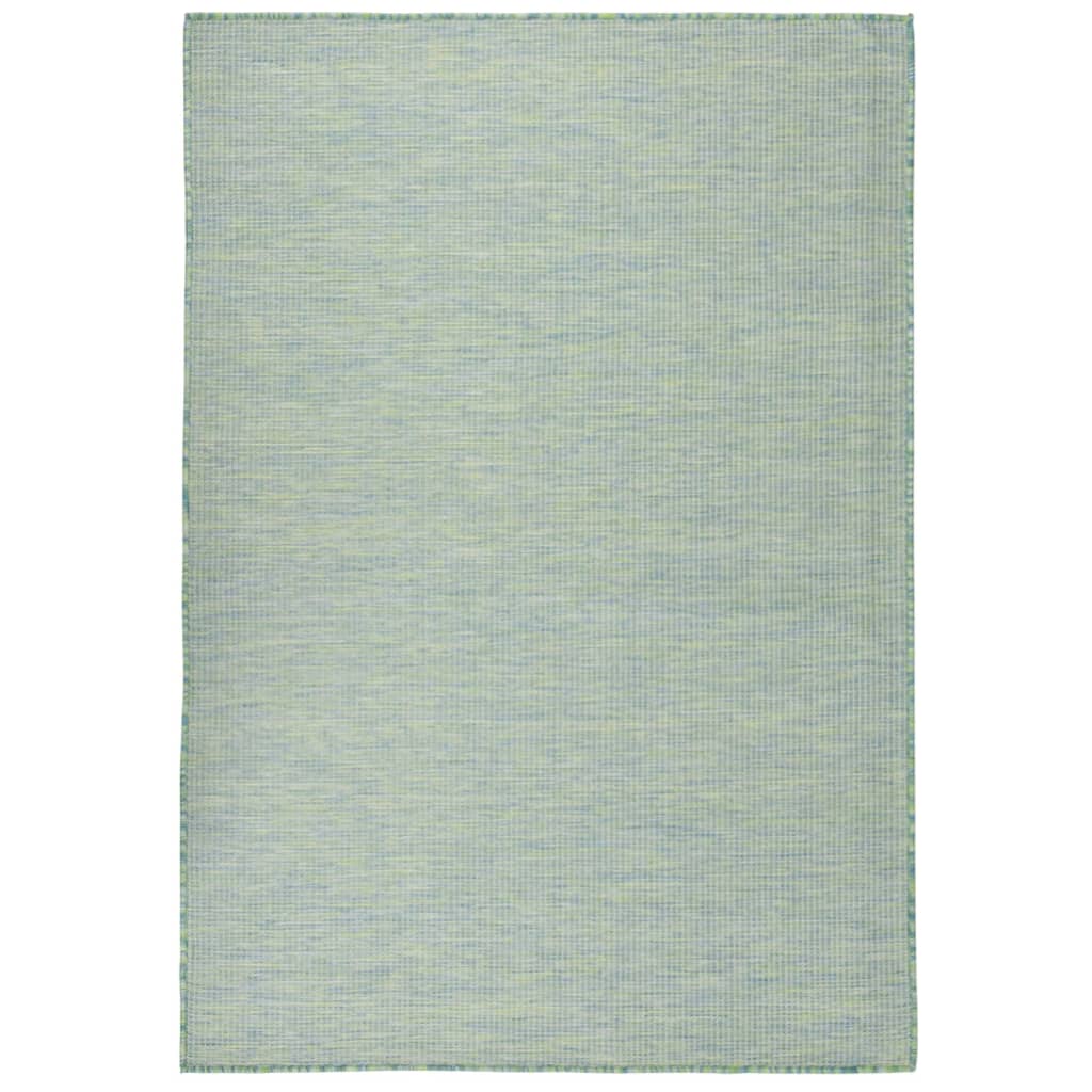 Lauko kilimėlis, turkio spalvos, 160x230cm, plokščio pynimo | Stepinfit.lt