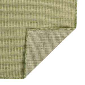 vidaXL Outdoor-Teppich Flachgewebe 160x230 cm Gr&uuml;n