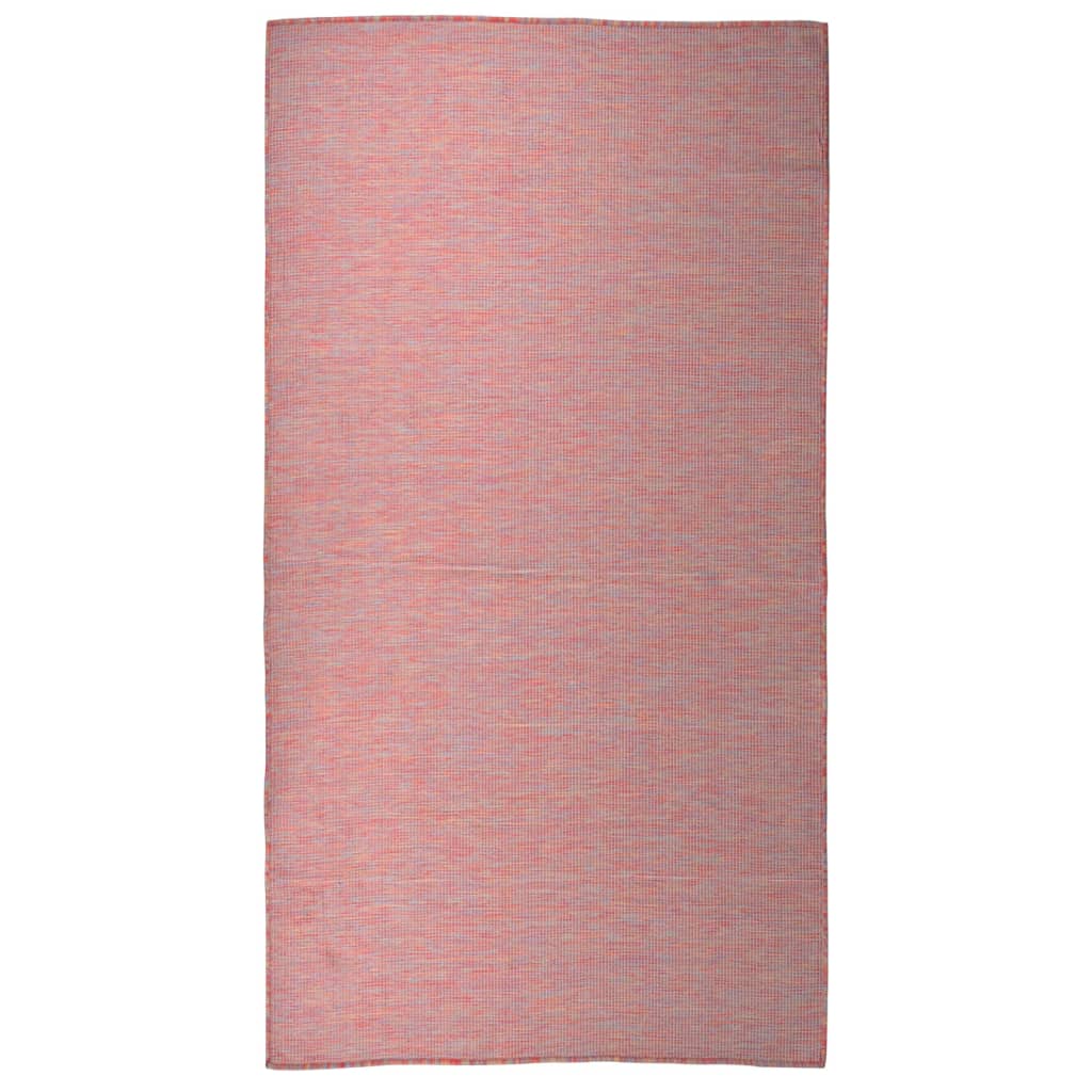 Petrashop  Venkovní hladce tkaný koberec 80x150 cm červená