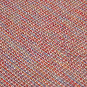 Venkovní hladce tkaný koberec 80 x 250 cm červená - obrázek 5