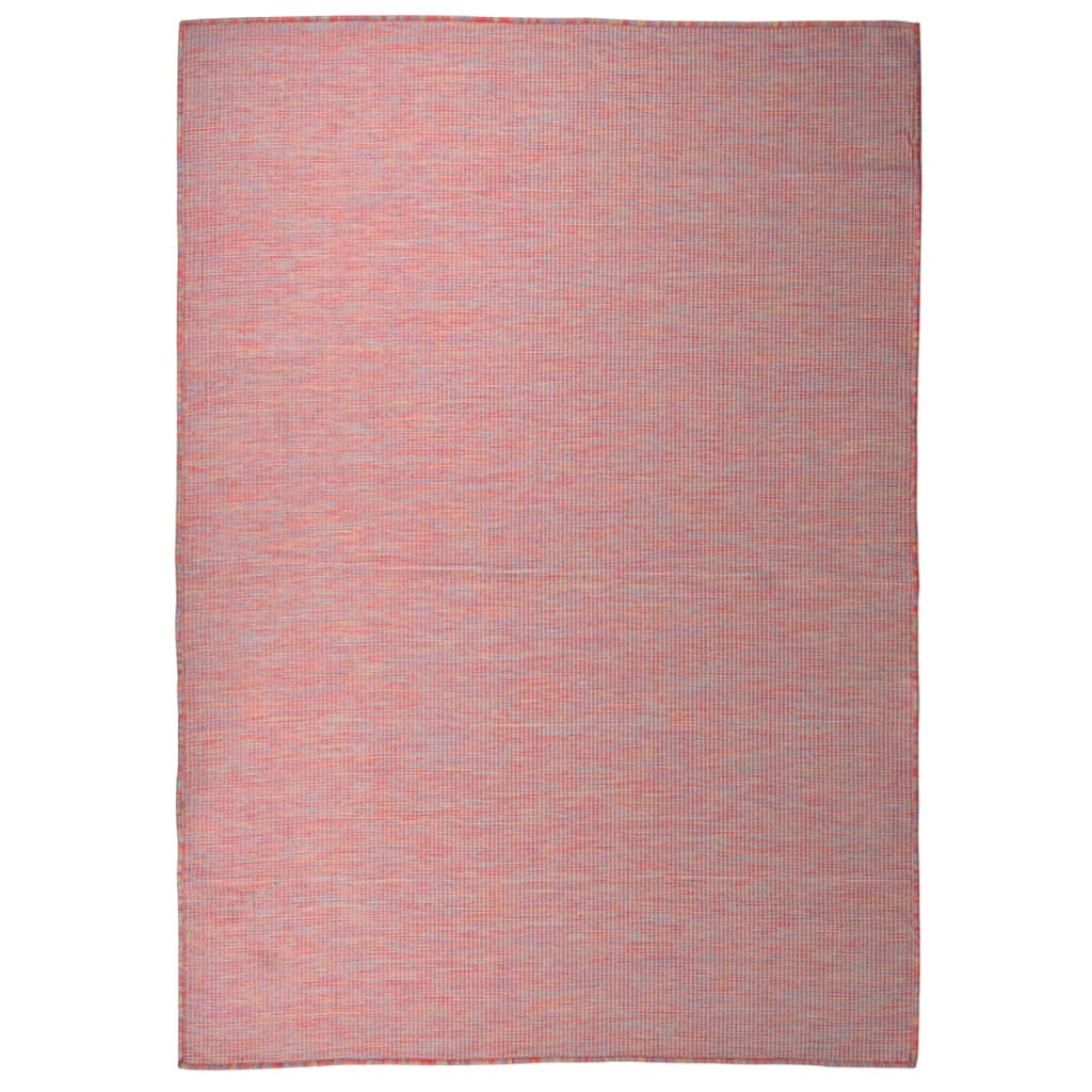 vidaXL Ulkomatto Flatweave 140×200 cm punainen