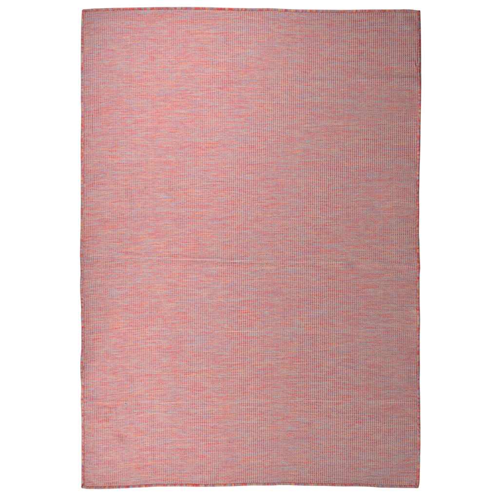 vidaXL Ulkomatto Flatweave 140x200 cm punainen