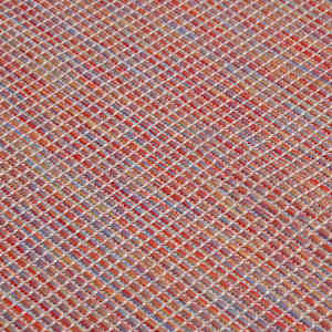 Venkovní hladce tkaný koberec 140x200 cm červená - obrázek 5