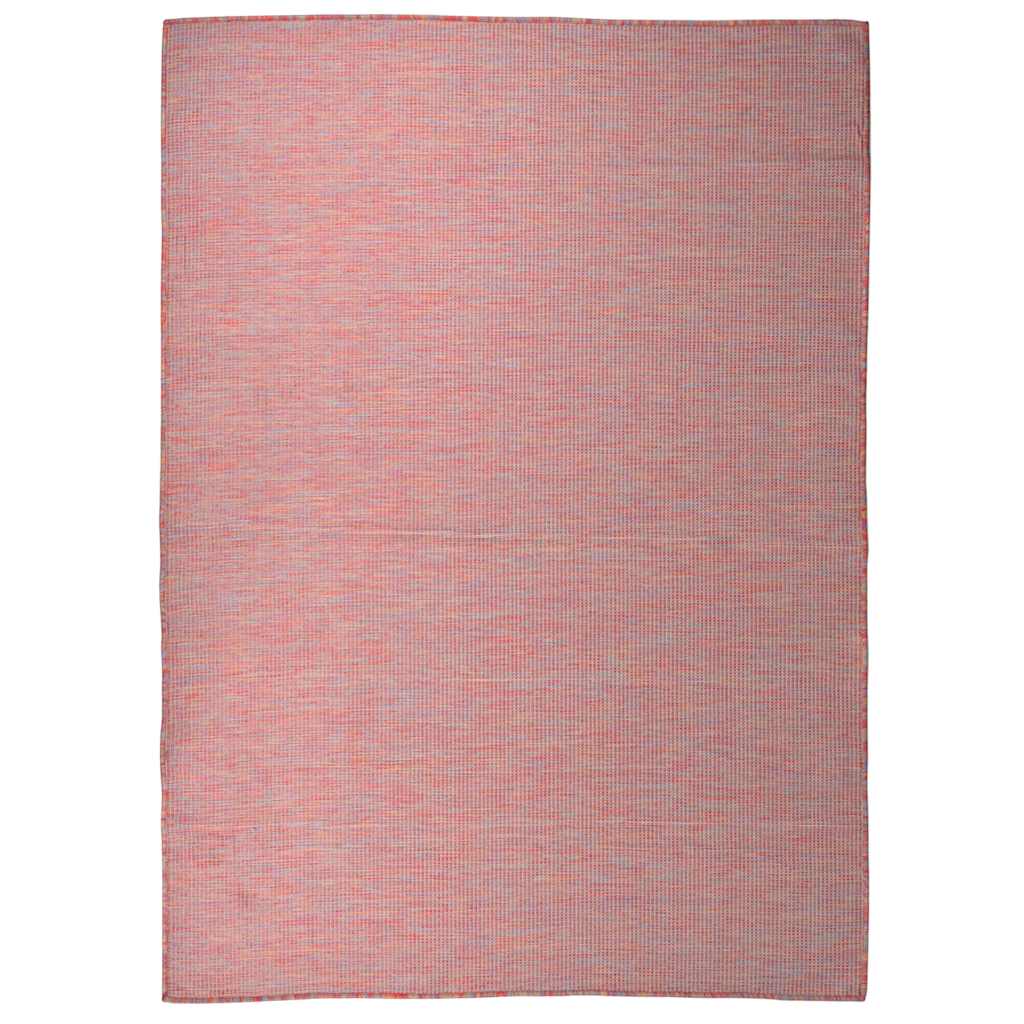 vidaXL Ulkomatto Flatweave 200x280 cm punainen