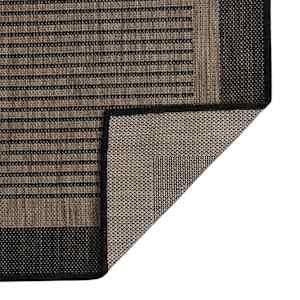 vidaXL Buitenkleed platgeweven 200x280 cm donkerbruin