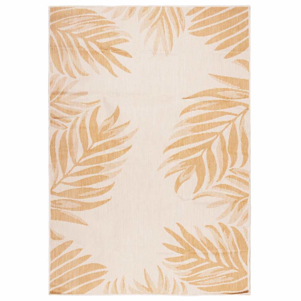 vidaXL Ulkomatto Flatweave 120x170 cm lehtikuvio