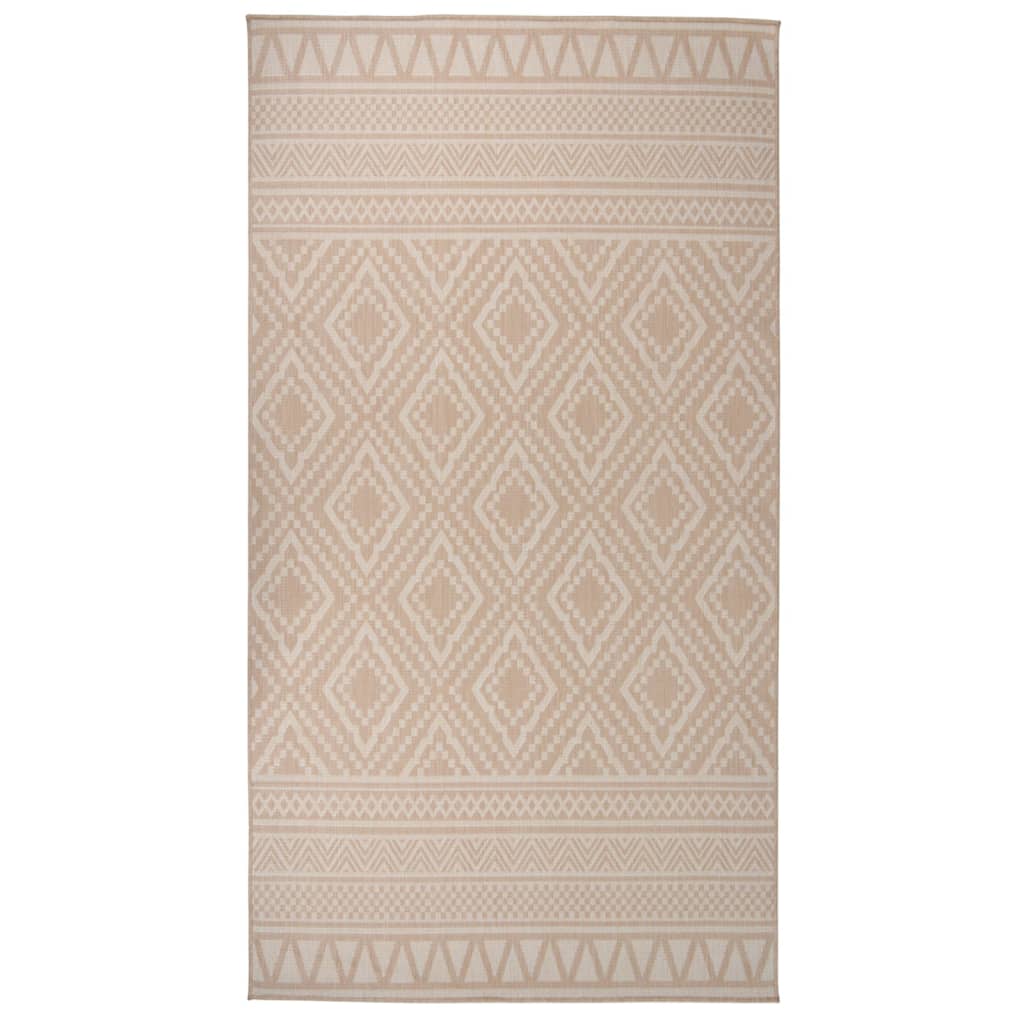 Petrashop  Venkovní hladce tkaný koberec 80 x 150 cm hnědé pruhy
