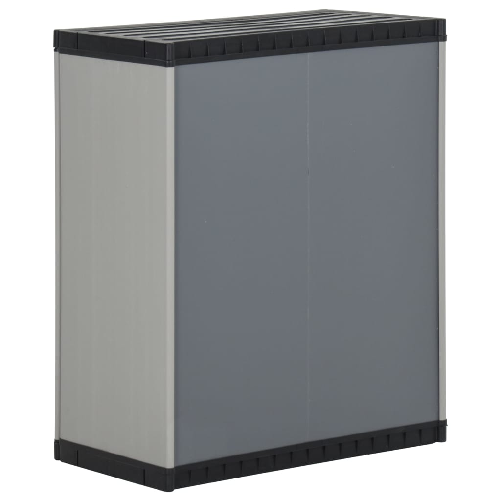 Garden Waste Cabinet Grey And Black 68x40x85 Cm PP VidaXL 15 width=274