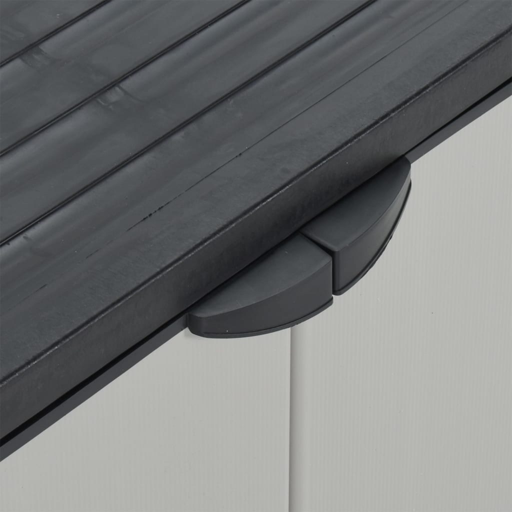 Garden Waste Cabinet Grey And Black 68x40x85 Cm PP VidaXL 17 width=274