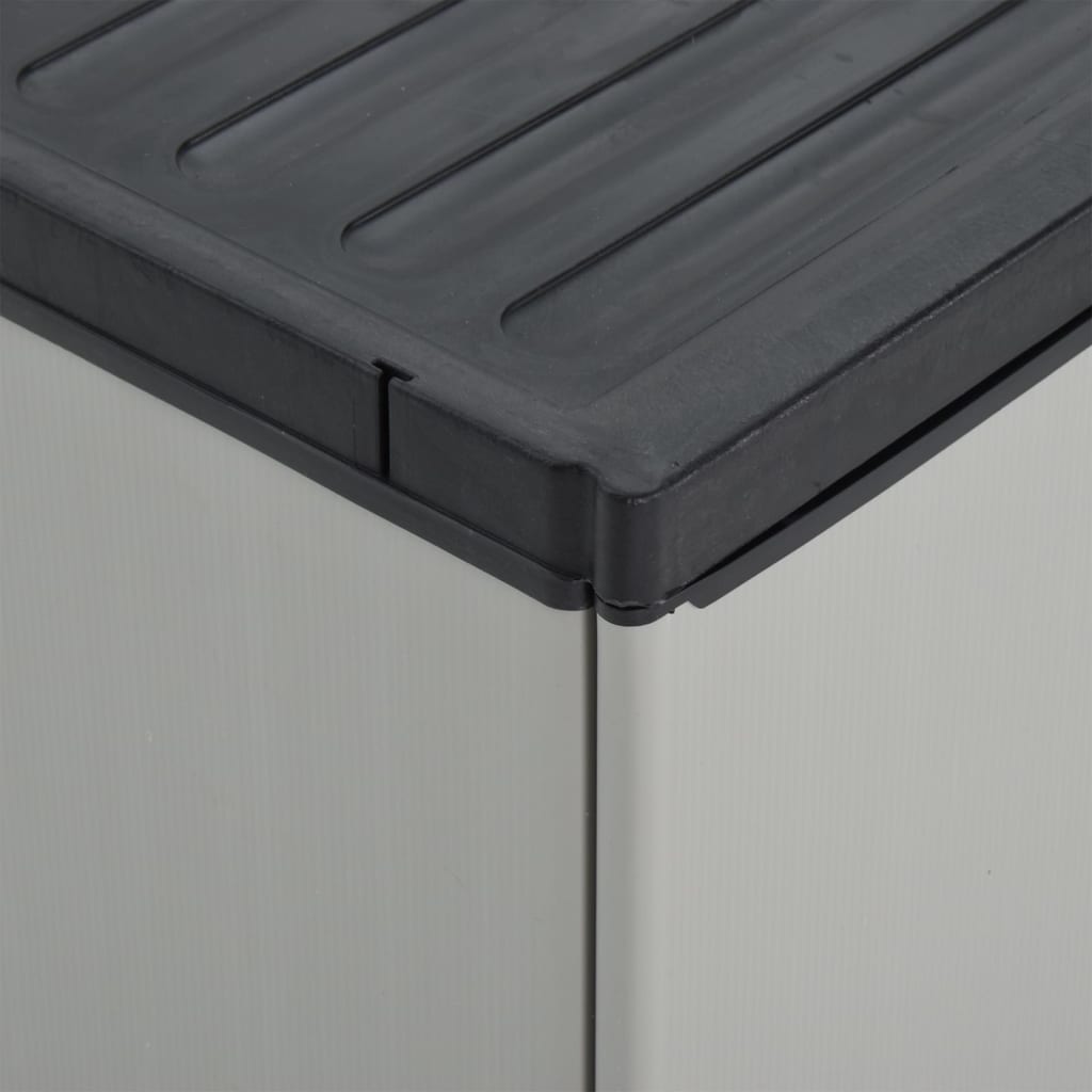 Garden Waste Cabinet Grey And Black 68x40x85 Cm PP VidaXL 18 width=274