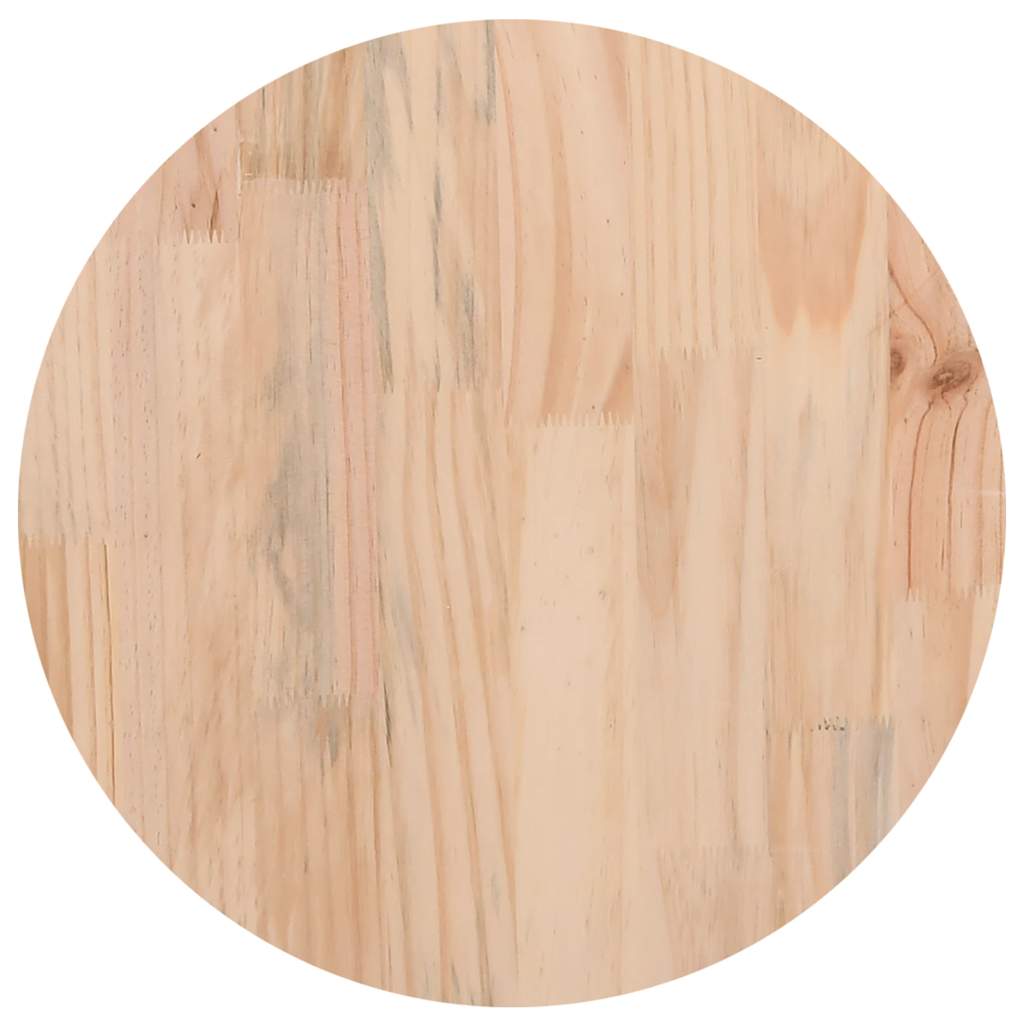 vidaXL Table Top Ã11.8"x1" Solid Wood Pine