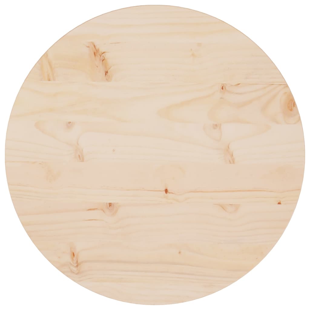 Petrashop  Stolní deska Ø 50 x 2,5 cm masivní borové dřevo