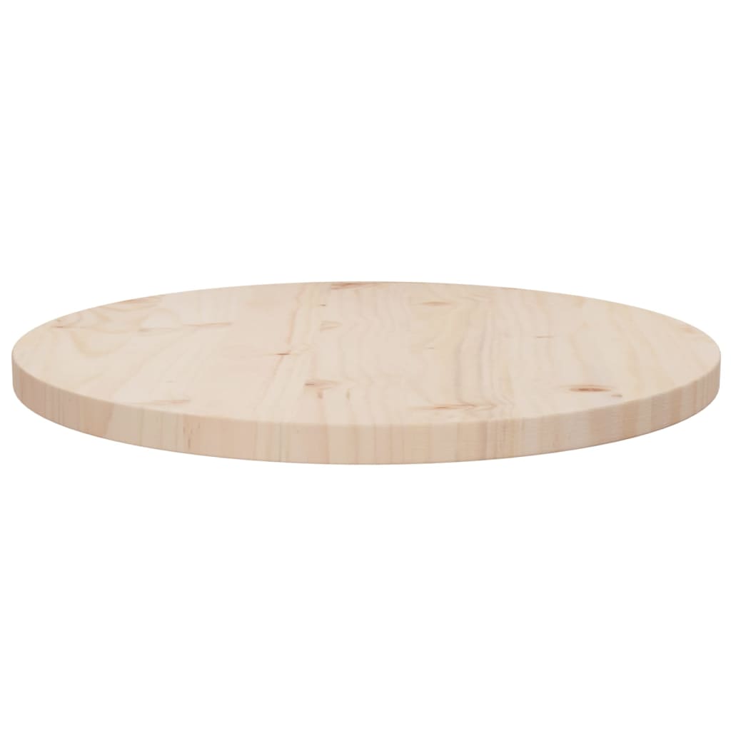 vidaXL Blat de masă, Ø50x2,5 cm, lemn masiv de pin