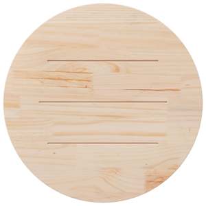 Stolní deska Ø 80 x 2,5 cm masivní borové dřevo - obrázek 4