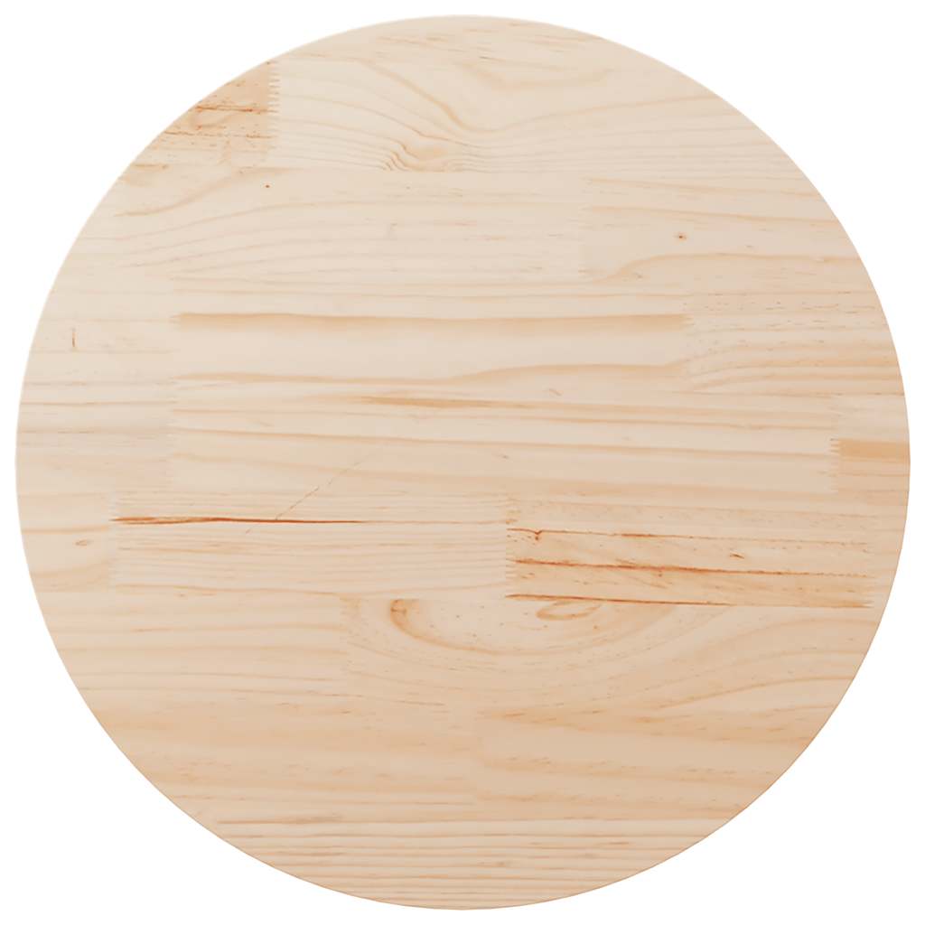 vidaXL Table Top Ã35.4"x1" Solid Wood Pine