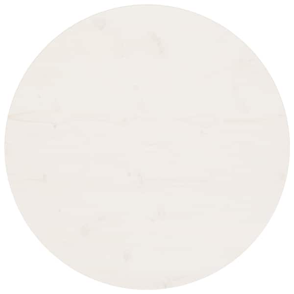vidaXL lauaplaat, valge &Oslash;70x2,5 cm, m&auml;nnipuit