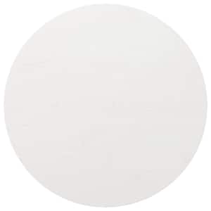 Mizna plošča bela Ø80x2,5 cm trdna borovina