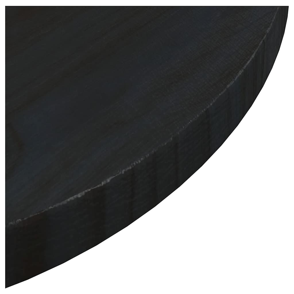 Blat de masa vidaXL, negru, Ø40x2,5 cm, lemn masiv de pin 1 8720286875735 g en hd 4