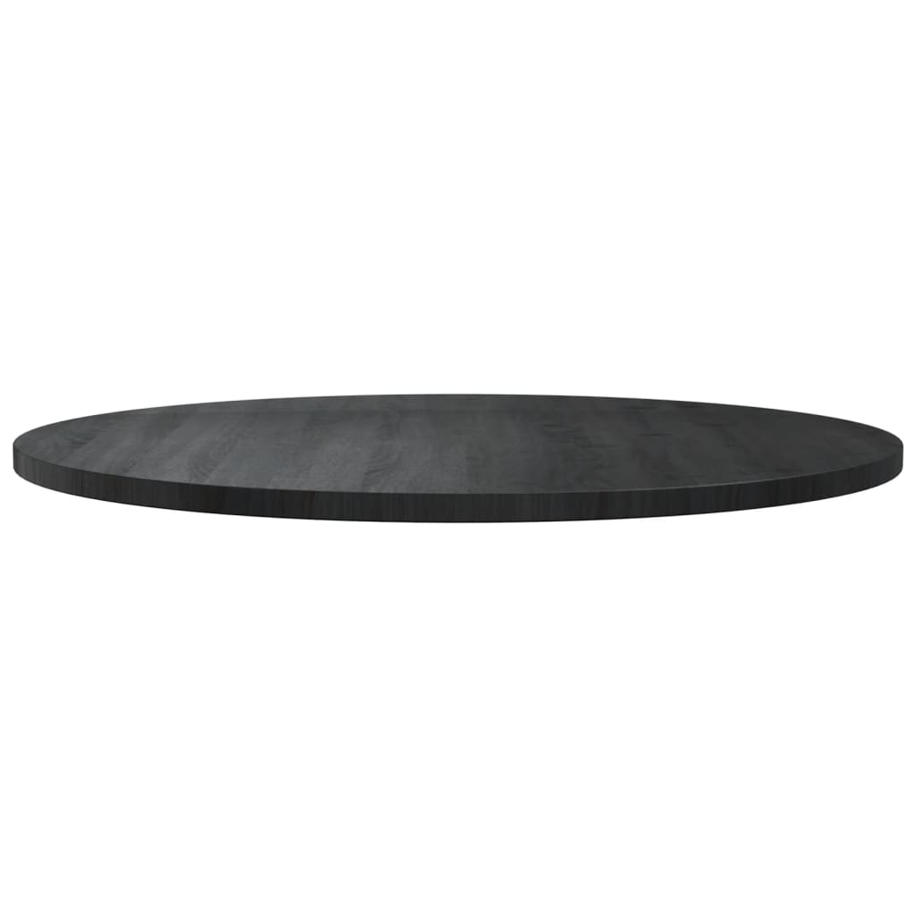 

vidaXL Tafelblad Ø90x2,5 cm massief grenenhout zwart