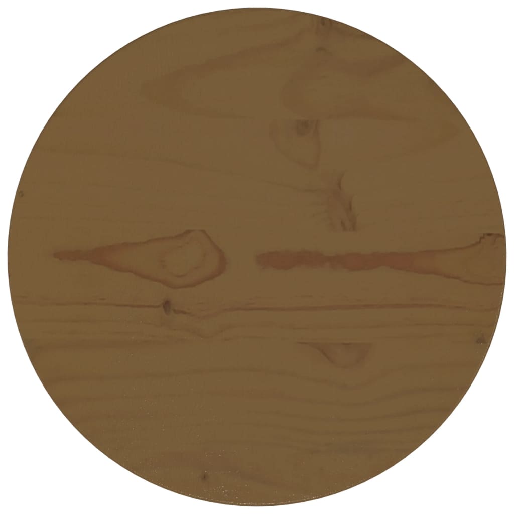 Petrashop  Stolní deska hnědá Ø 30 x 2,5 cm masivní borové dřevo