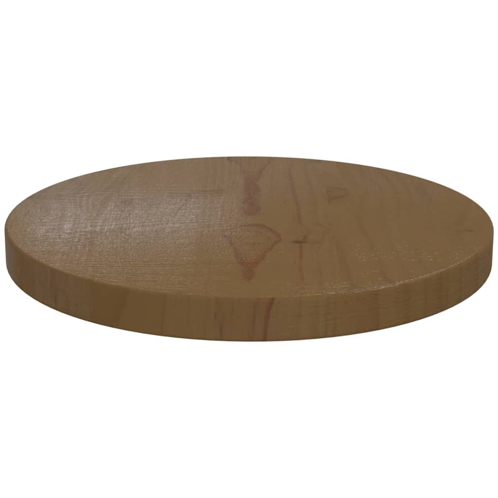 Blat de masă, maro, Ø30×2,5 cm, lemn masiv de pin