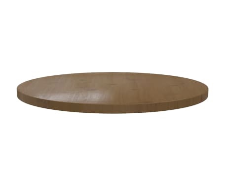 vidaXL Dessus de table Marron Ø60x2,5 cm Bois de pin massif