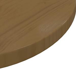 Stolní deska hnědá Ø 60 x 2,5 cm masivní borové dřevo - obrázek 5