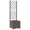 vidaXL Aed Pruun 40 x 40 x 136 cm