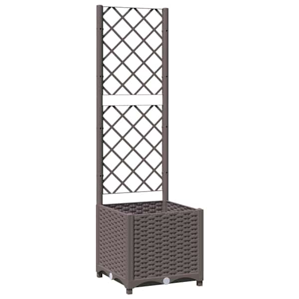 vidaXL v&otilde;rega taimekast, pruun, 40x40x136 cm PP