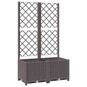 vidaXL v&otilde;rega taimekast, pruun, 80 x 40 x 136 cm PP
